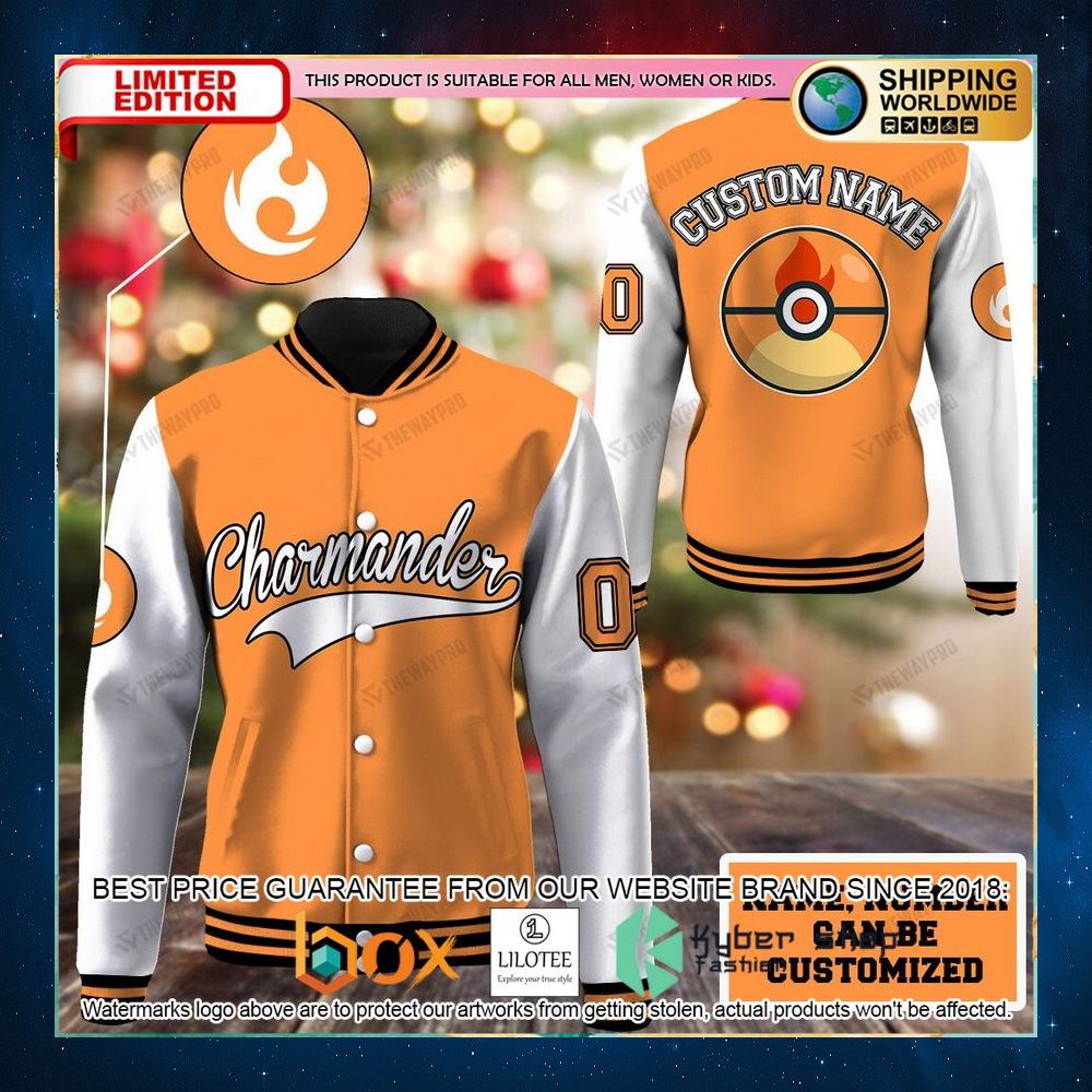 charmander pokeball personalized baseball jacket 1 45