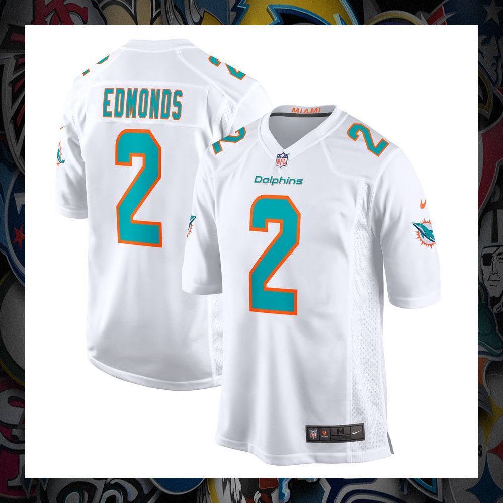chase edmonds miami dolphins white football jersey 1 530