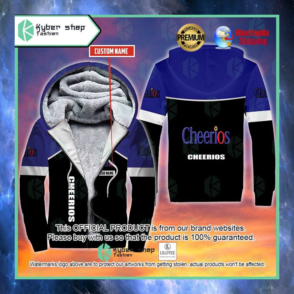 cheerios custom name 3d fleece hoodie 1 950