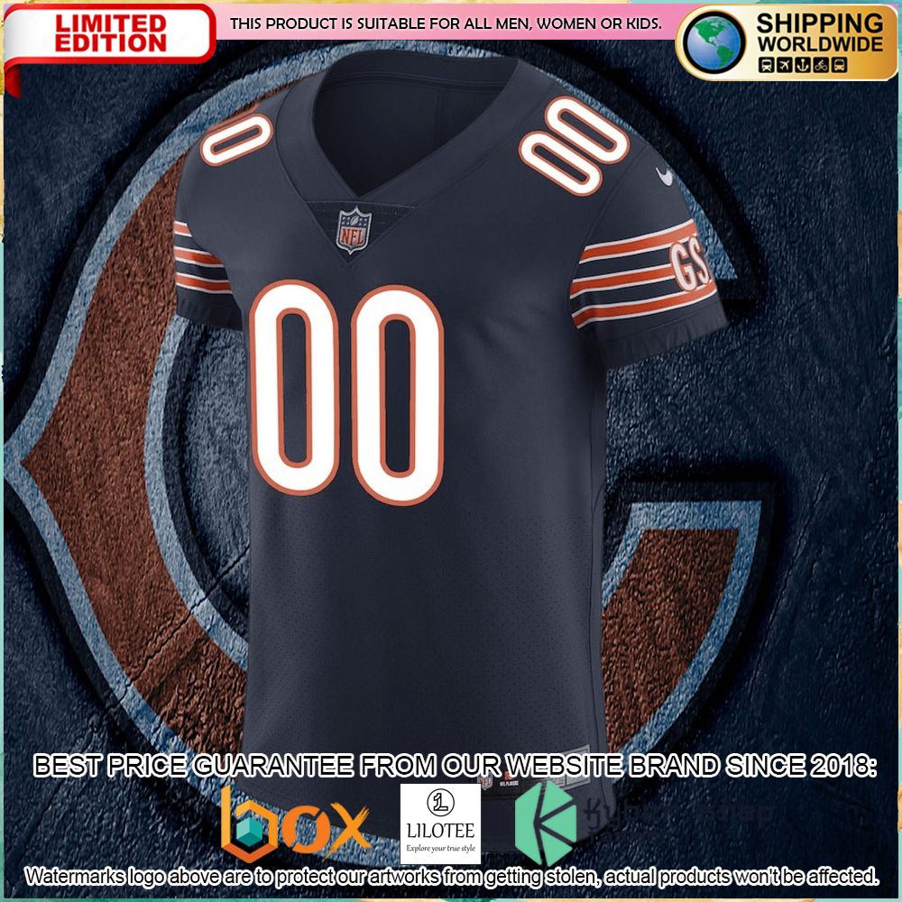chicago bears nike vapor untouchable custom elite navy football jersey 2 899