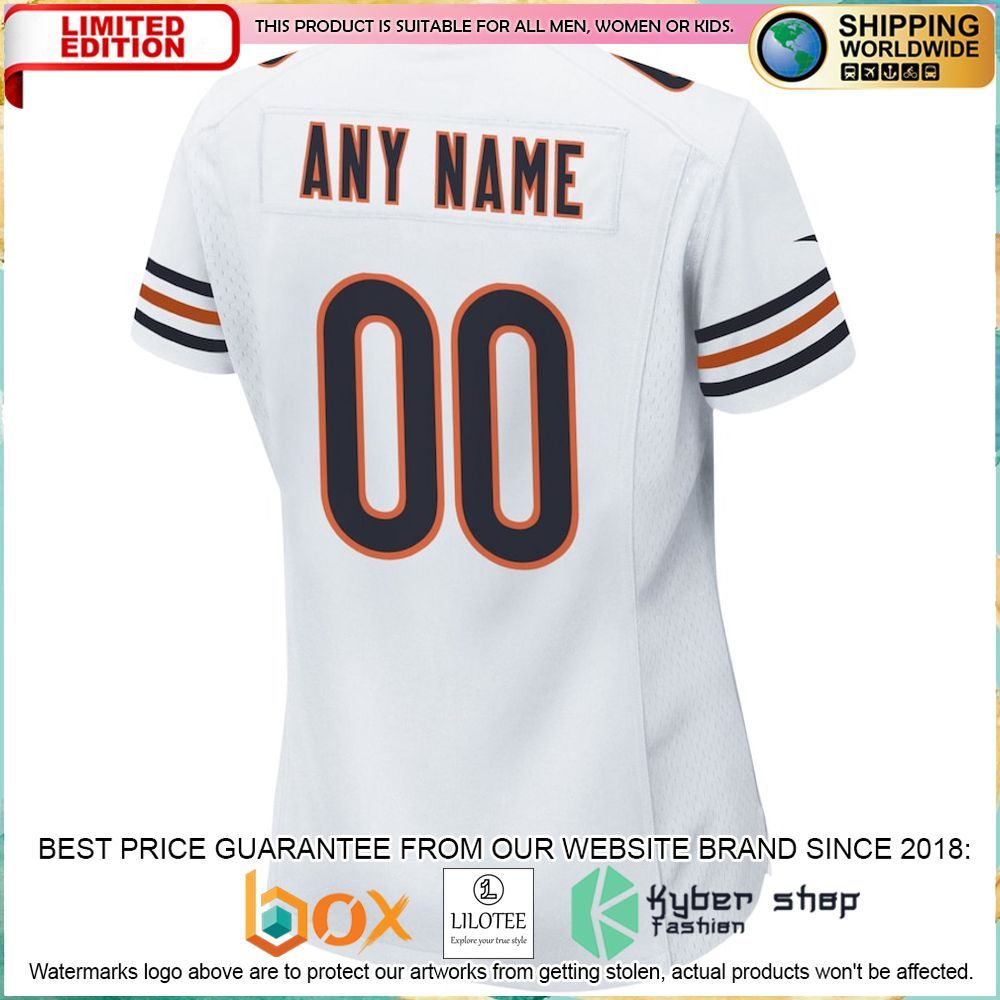 chicago bears nike womens custom white football jersey 3 886