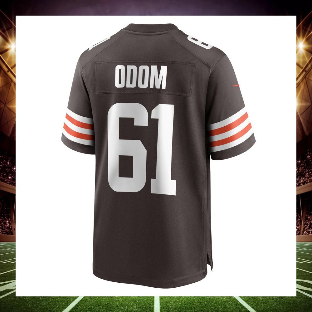 chris odom cleveland browns brown football jersey 3 798