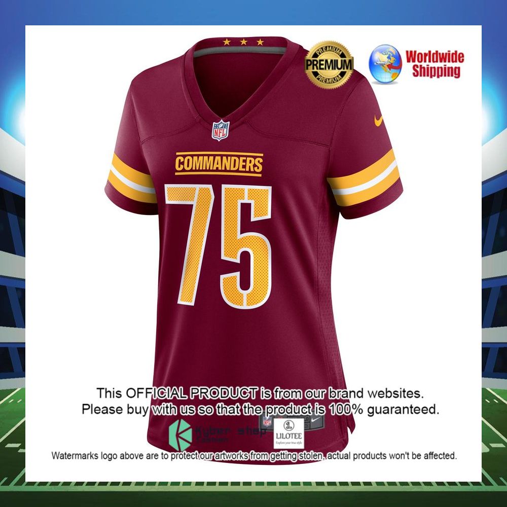 chris paul washington commanders nike womens player game burgundy football jersey 2 823
