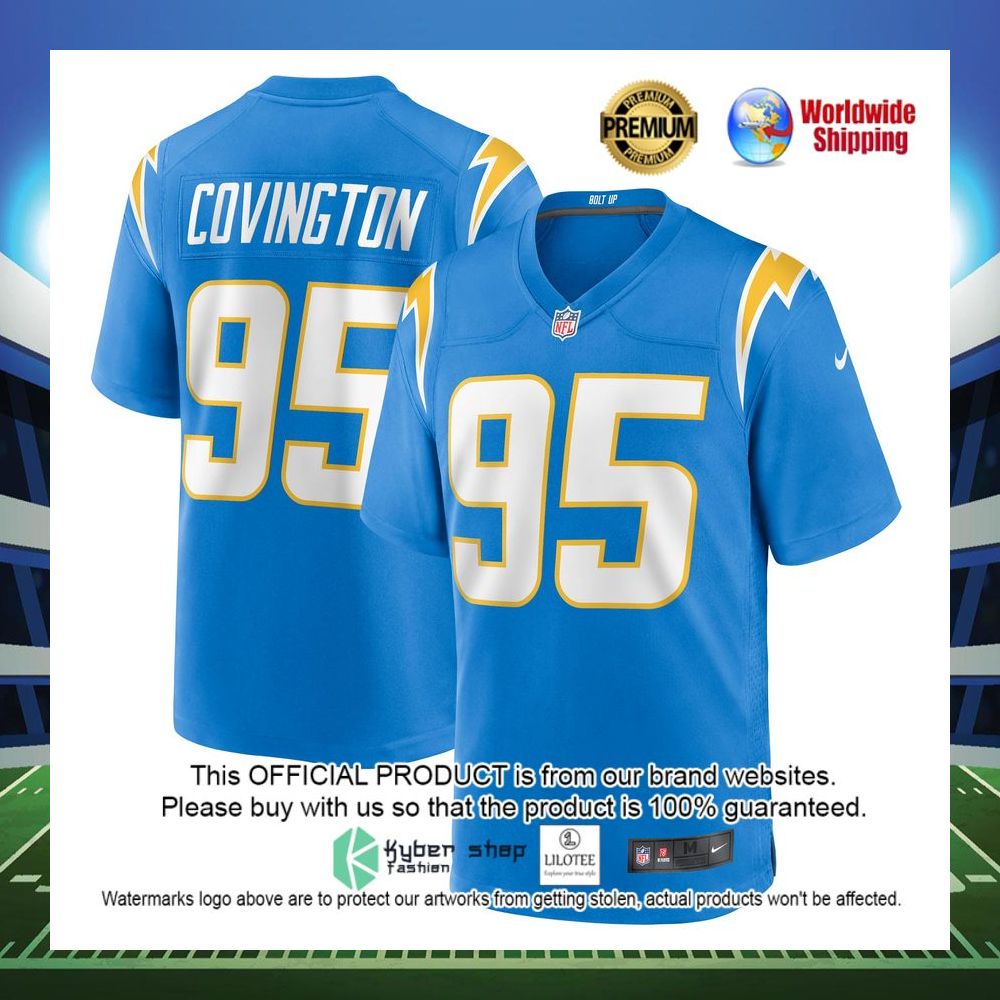 christian covington los angeles chargers nike game powder blue football jersey 1 349