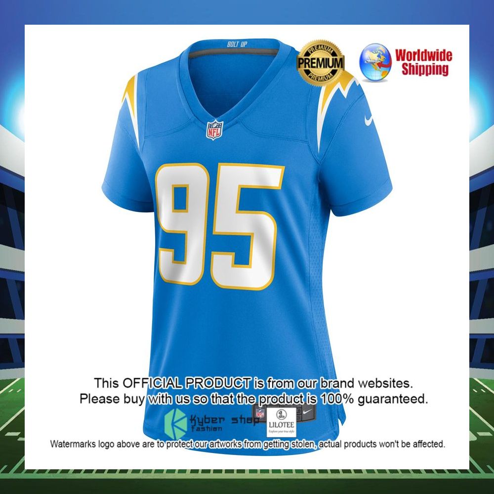 christian covington los angeles chargers nike womens game powder blue football jersey 2 606