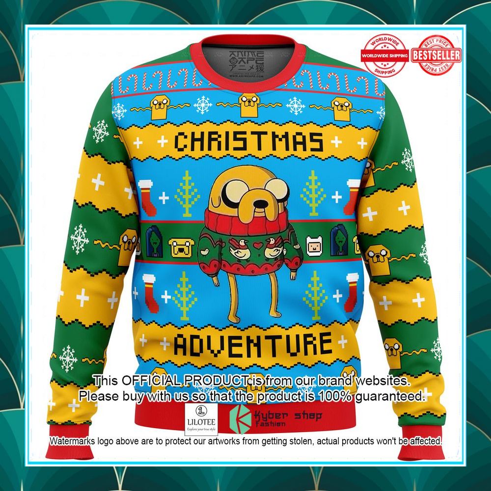 christmas adventure time ugly christmas sweater 1 194