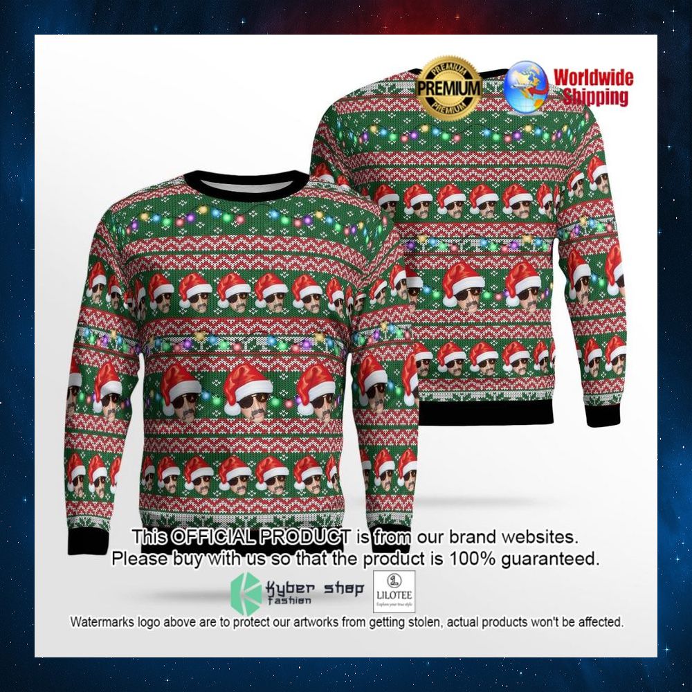 christmas face santa hat sweater 1 409
