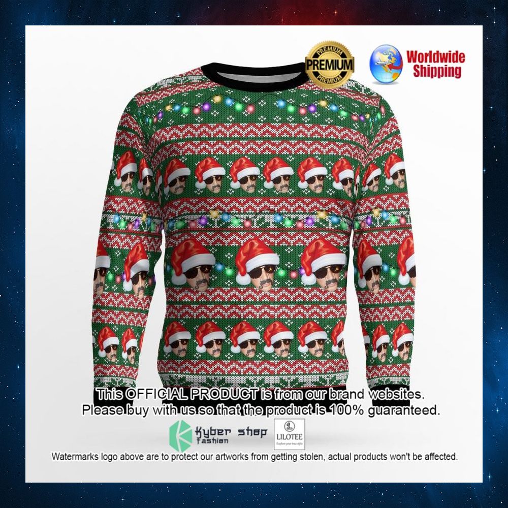 christmas face santa hat sweater 2 487