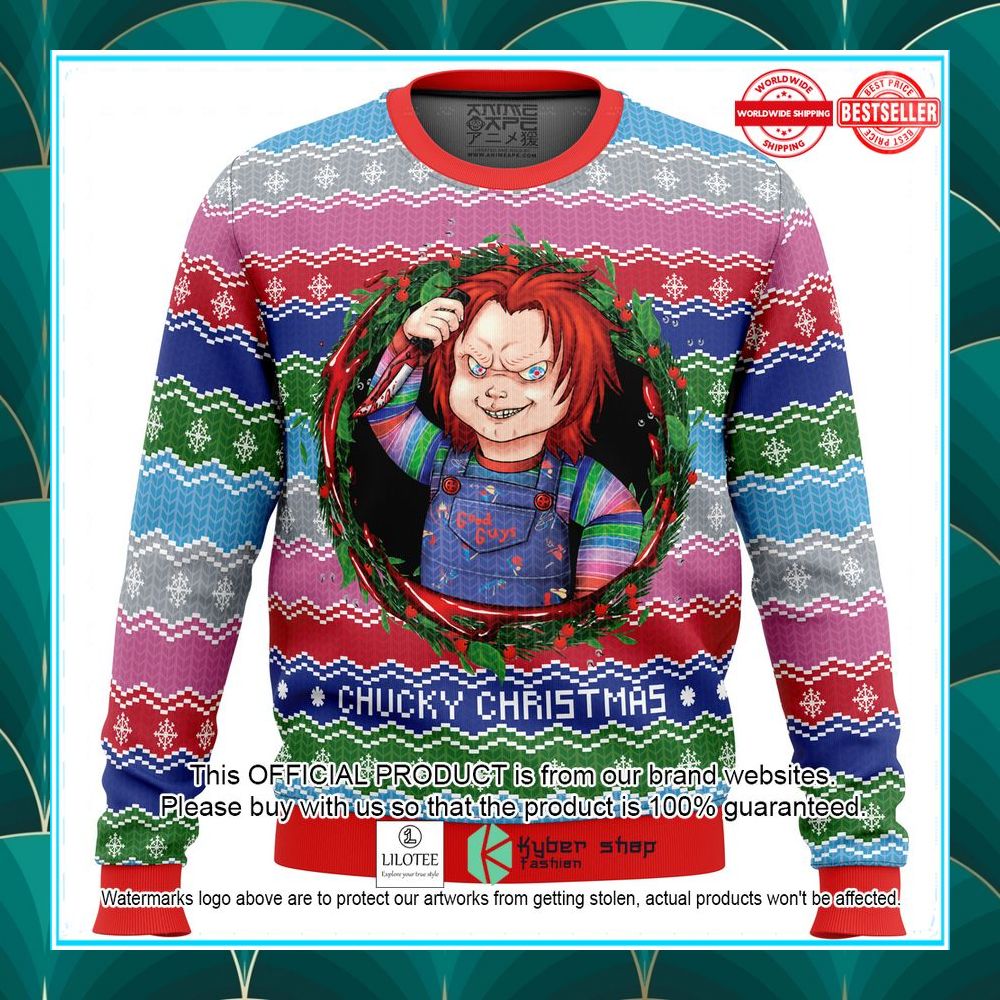 chucky christmas ugly christmas sweater 1 666