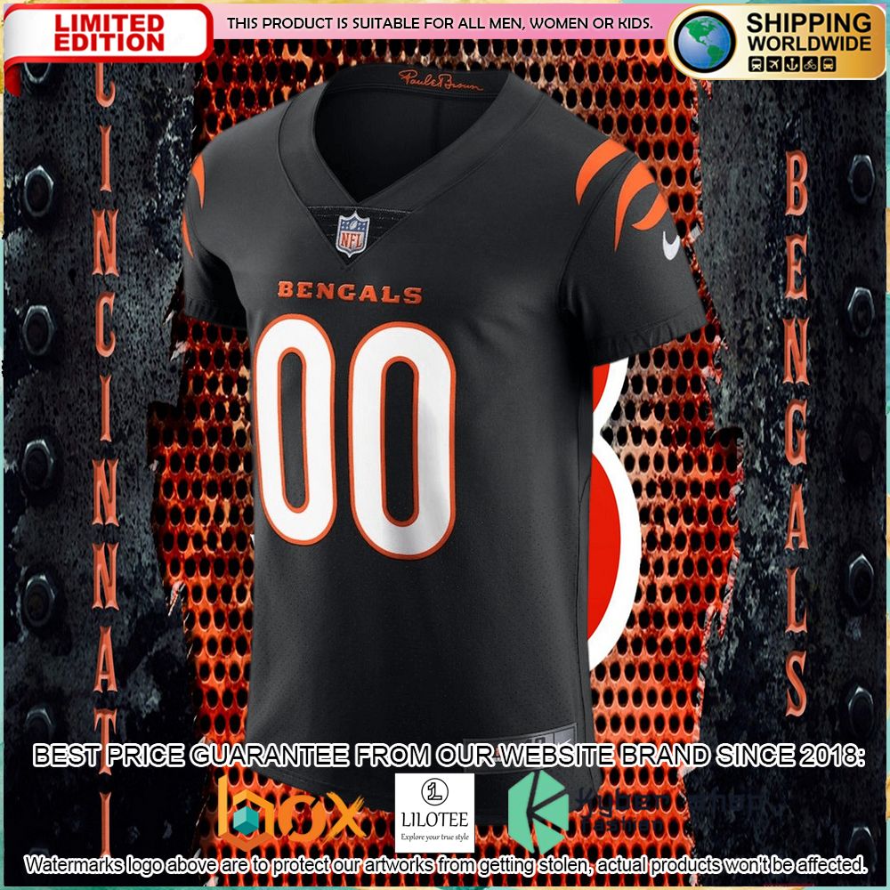 cincinnati bengals nike vapor elite custom black football jersey 2 356