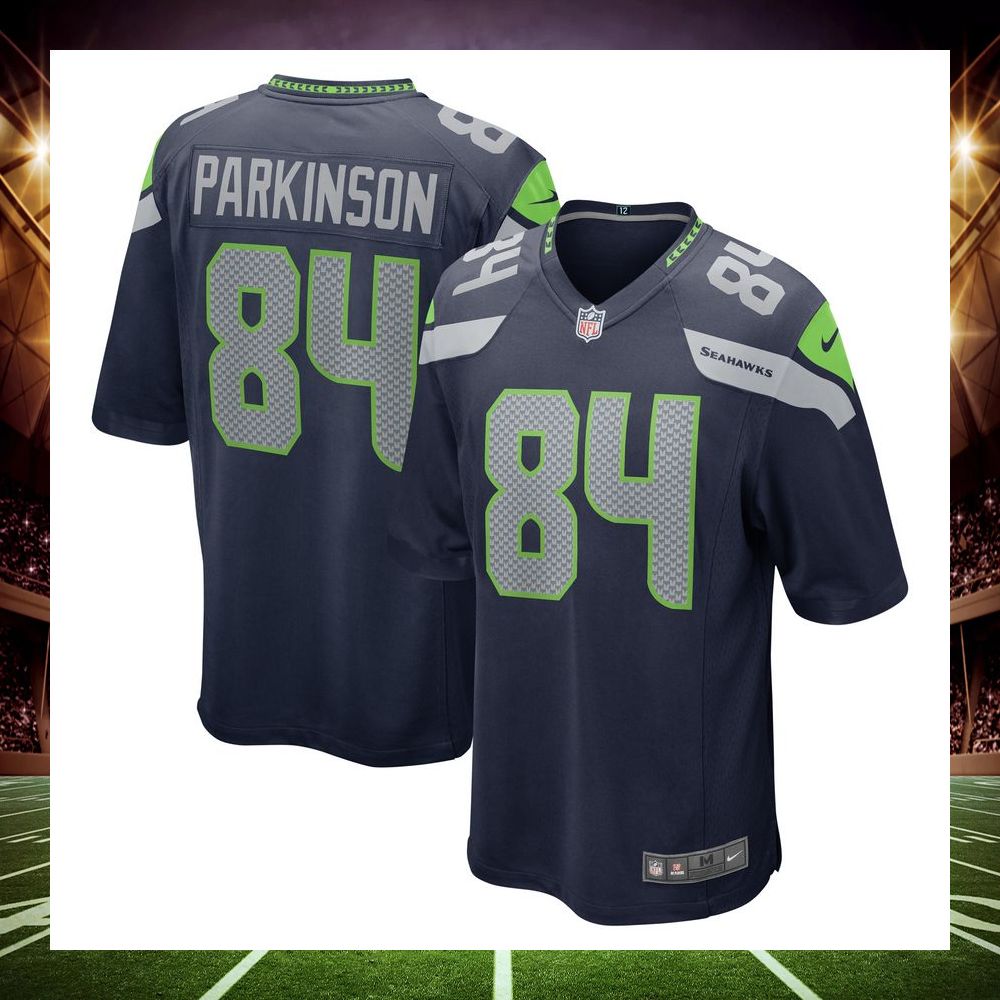 colby parkinson seattle seahawks college navy football jersey 1 157
