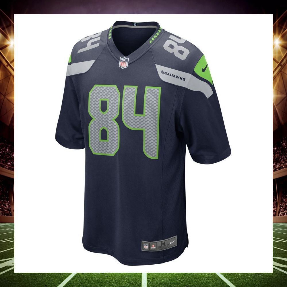 colby parkinson seattle seahawks college navy football jersey 2 143