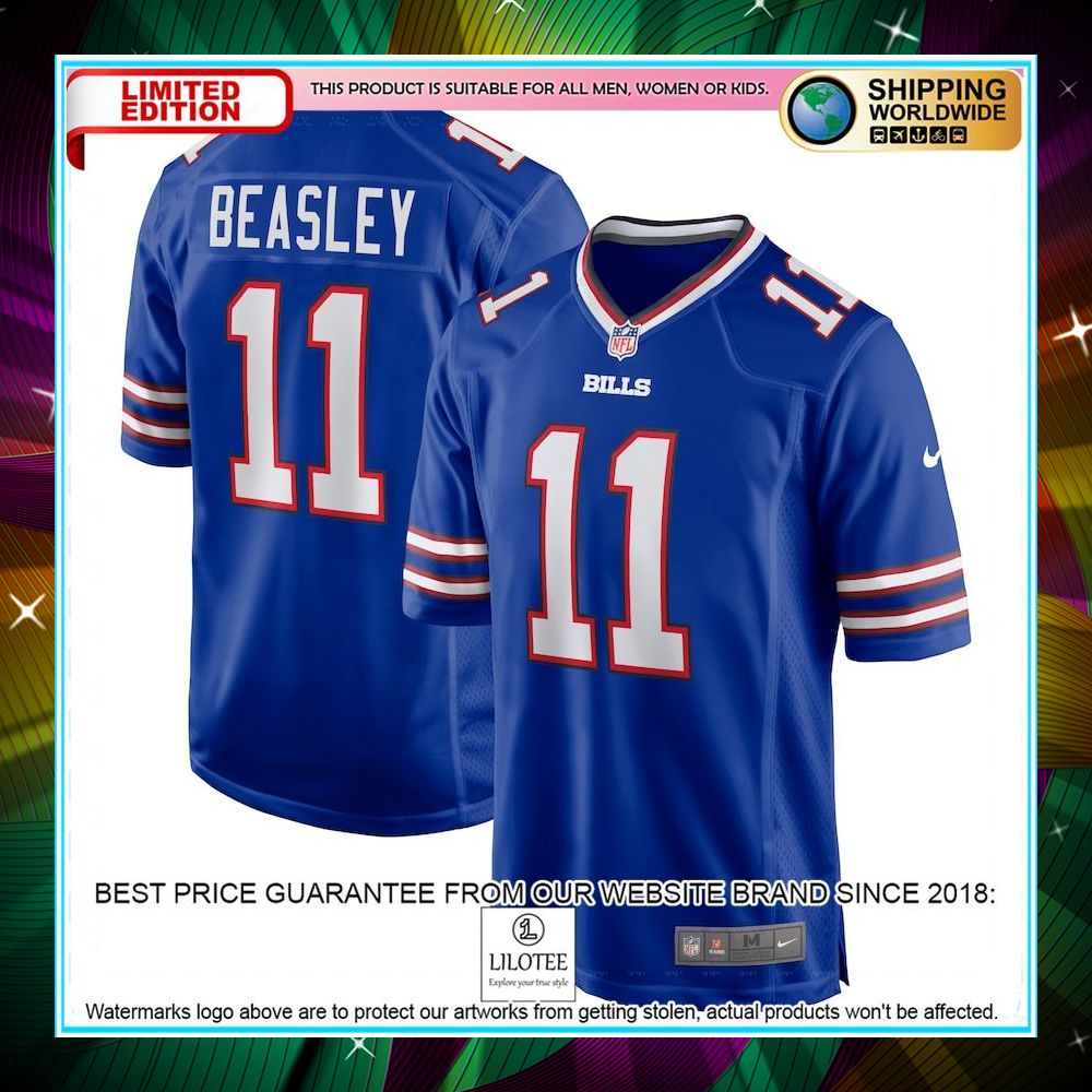 cole beasley buffalo bills home player royal football jersey 1 344