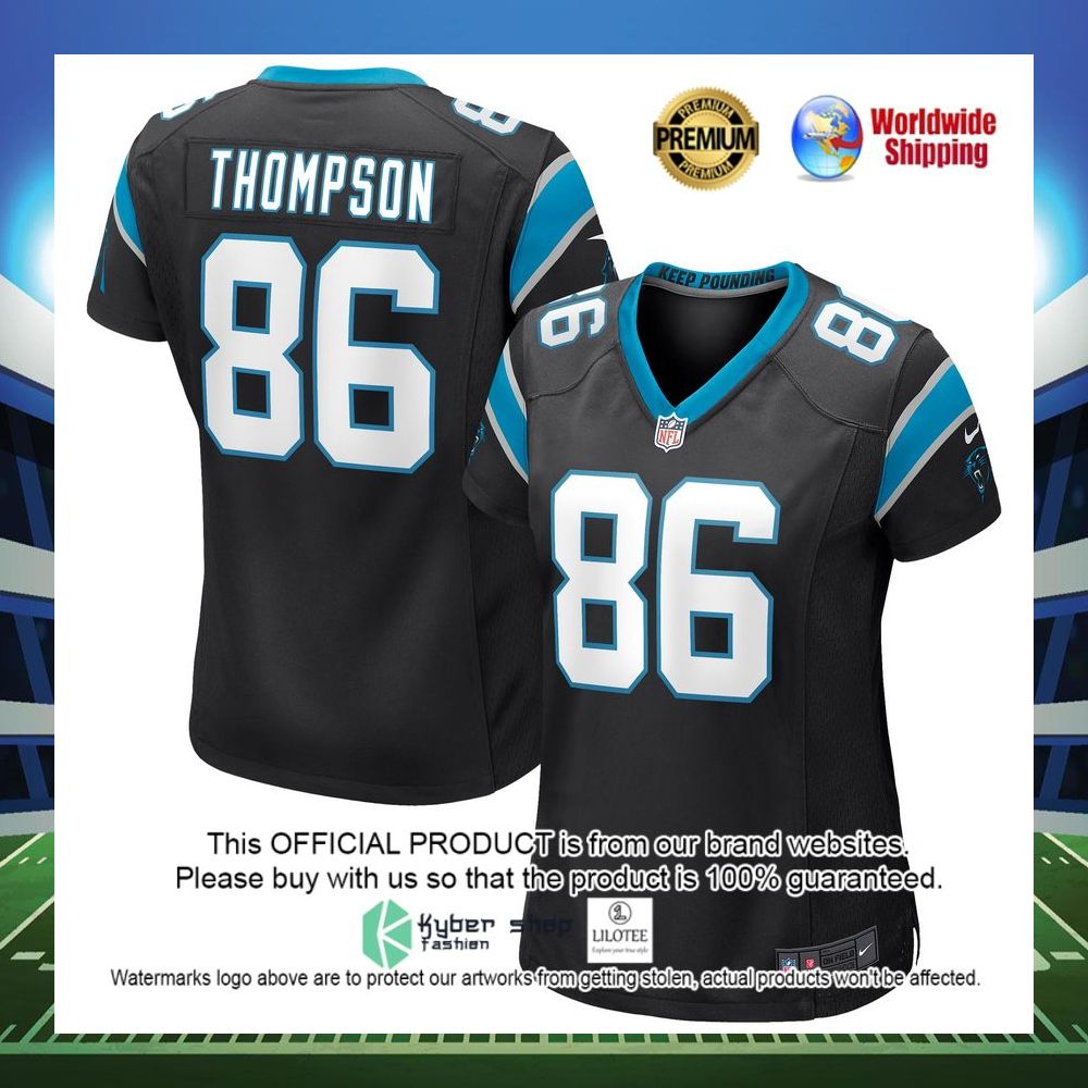 colin thompson carolina panthers nike womens game black football jersey 1 821