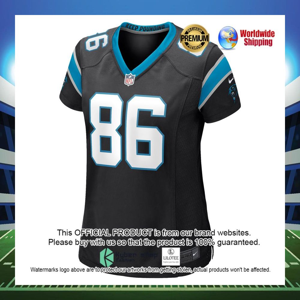 colin thompson carolina panthers nike womens game black football jersey 2 845