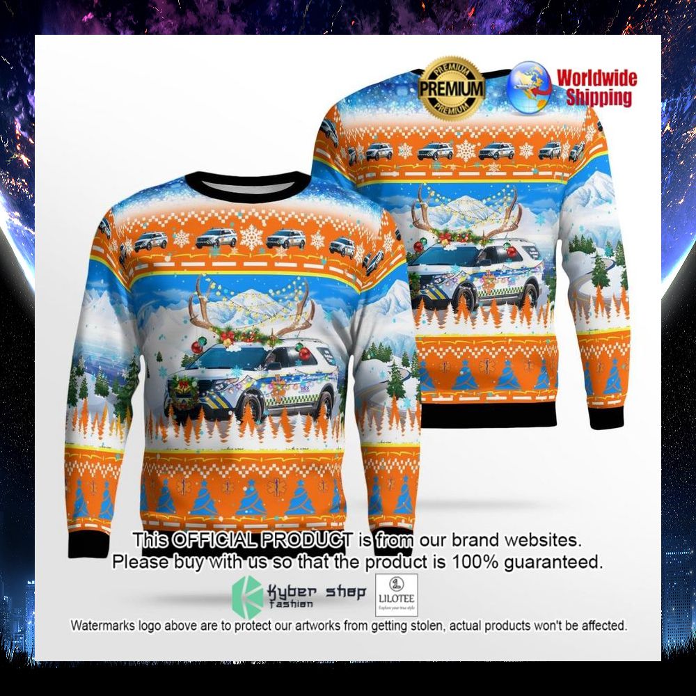 collier county ems ford explorer ugly sweater 1 360