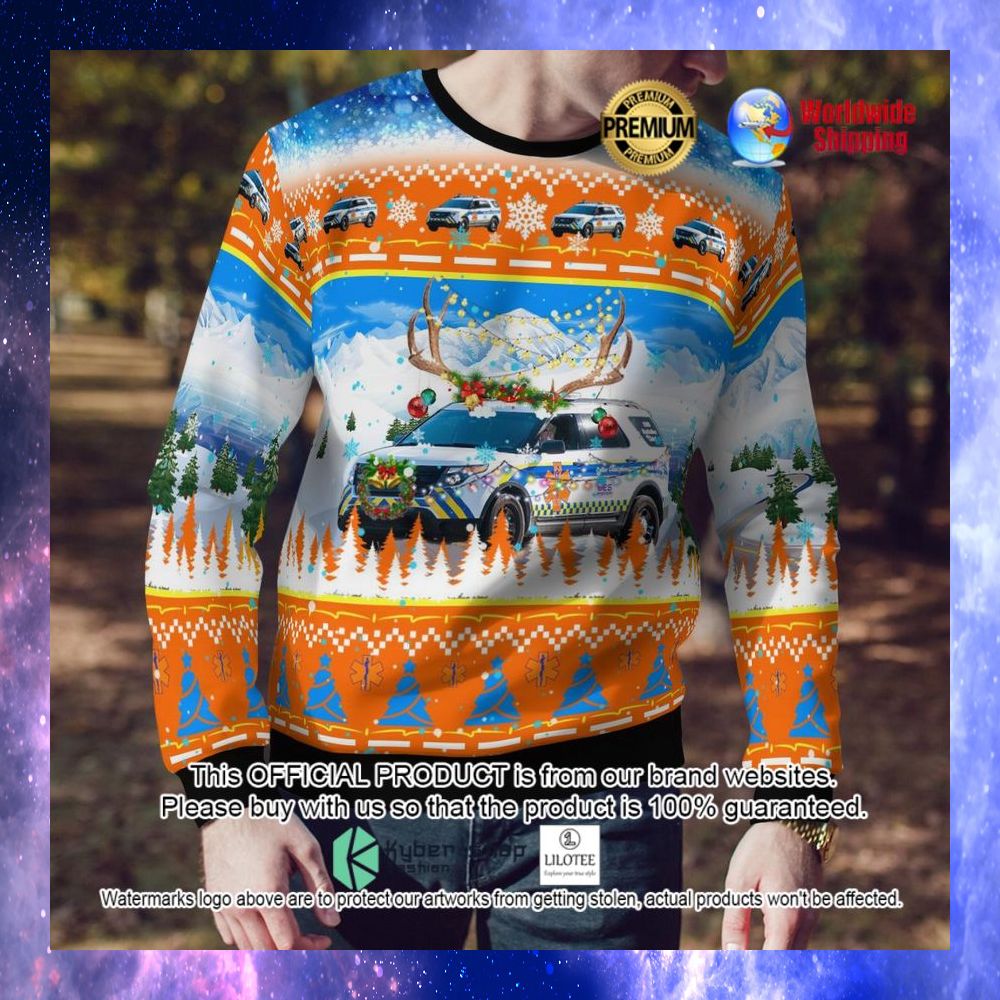 collier county ems ford explorer ugly sweater 1 664