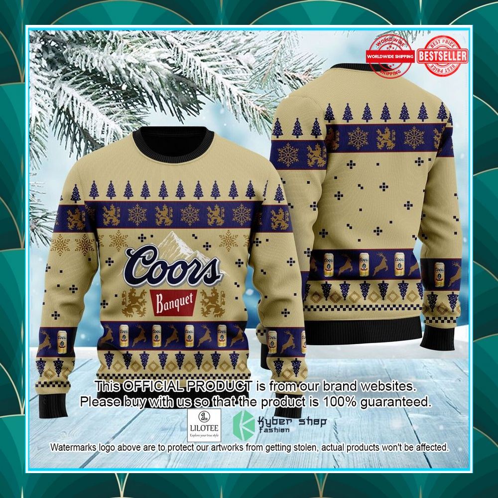 coors banquet ugly christmas sweater 1 89