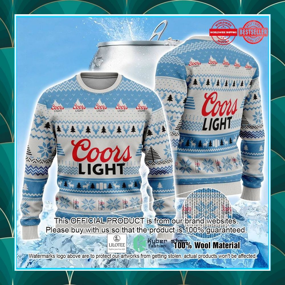 coors light beer ugly christmas sweater 1 659