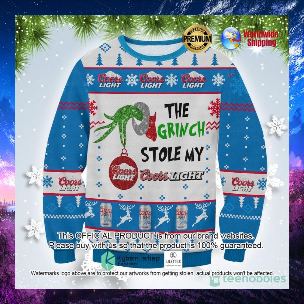 coors light grinch stole my coors light sweater 1 195