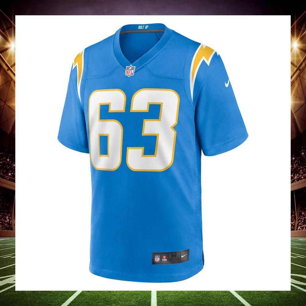 corey linsley los angeles chargers powder blue football jersey 2 541