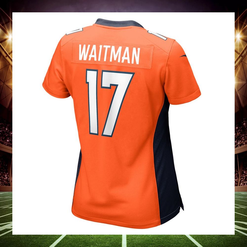 corliss waitman denver broncos orange football jersey 3 751