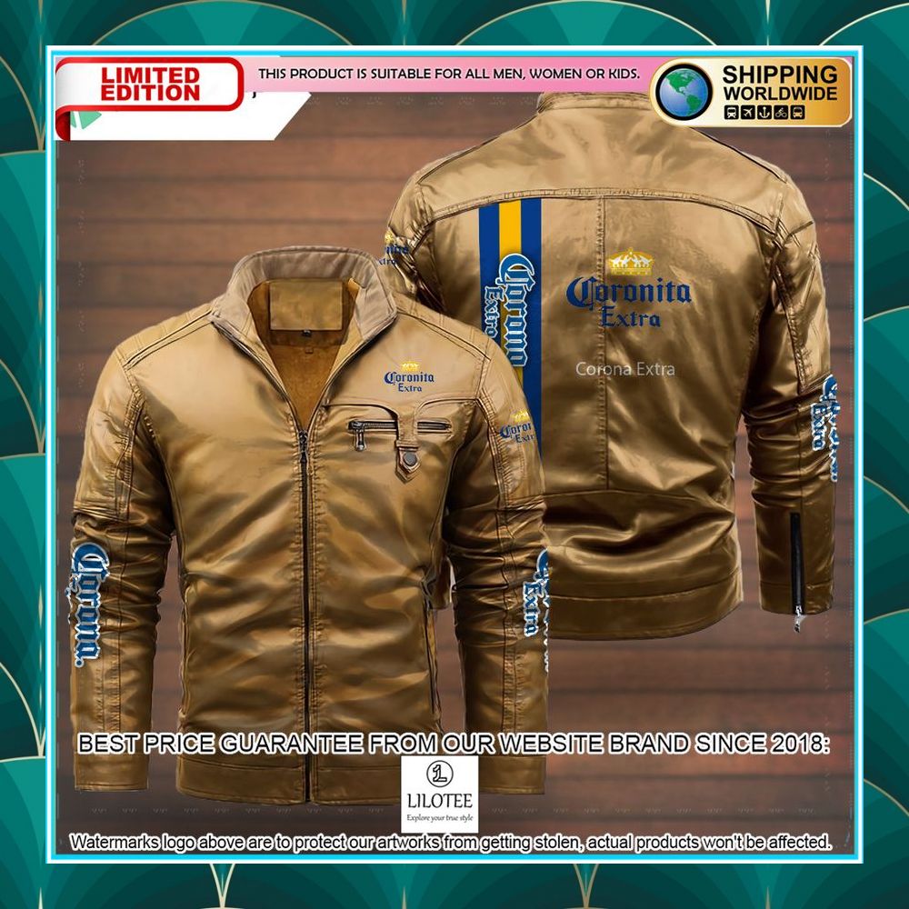 corona extra coronita leather jacket 3 616
