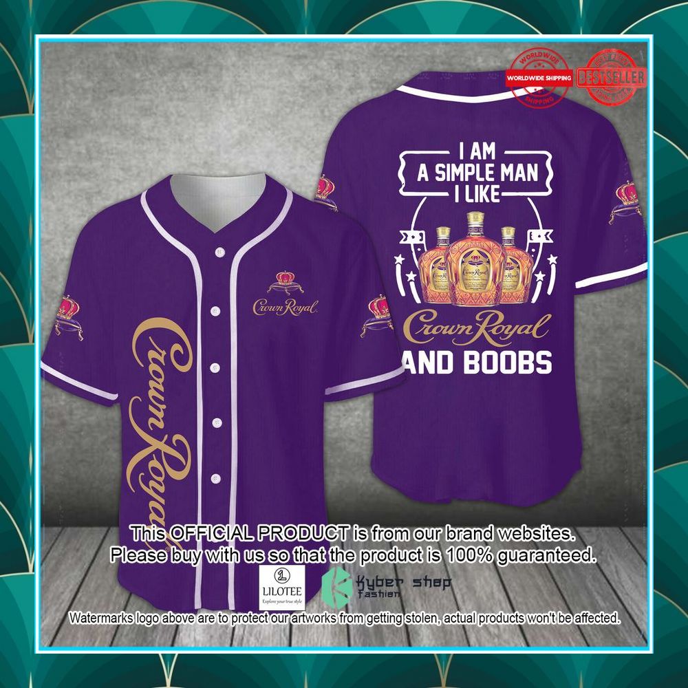 crown royal and boobs baseball jersey 1 557