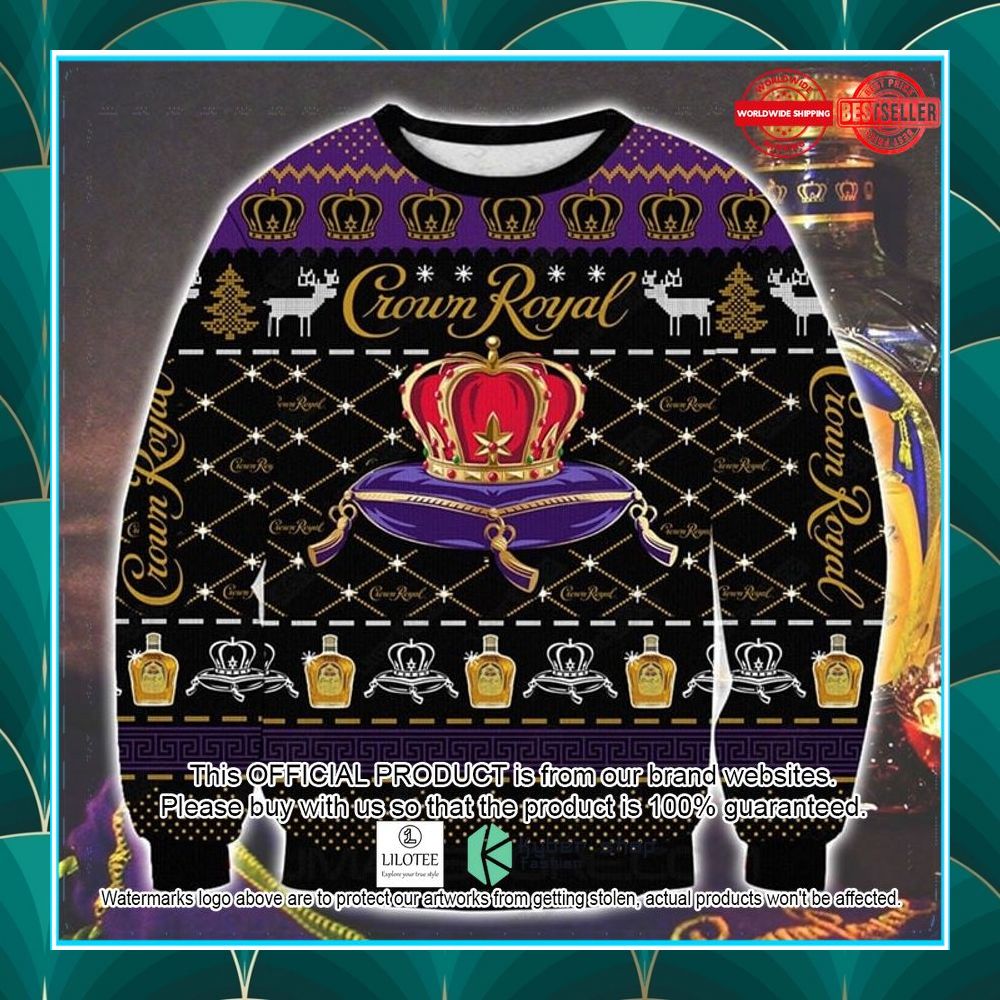 crown royal black christmas sweater 1 568