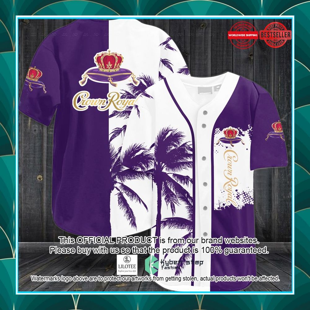 crown royal coconut baseball jersey 1 985
