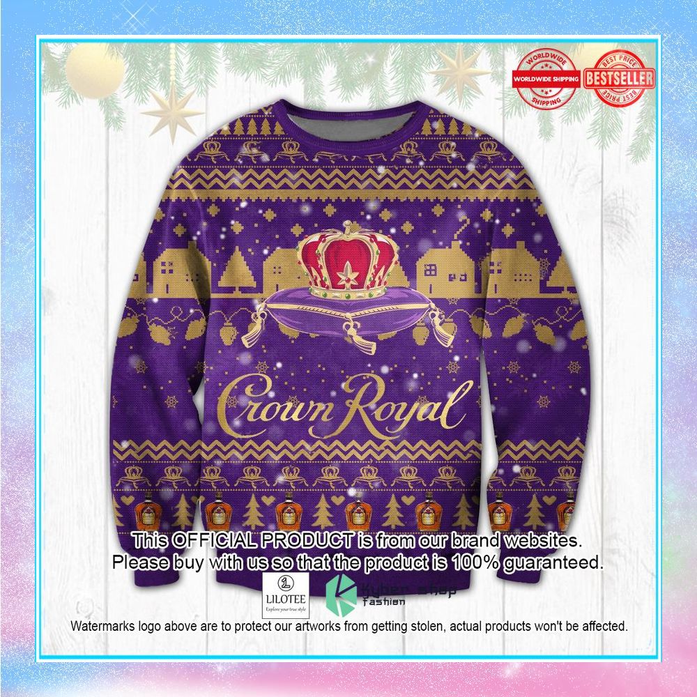 crown royal purple christmas sweater 1 105