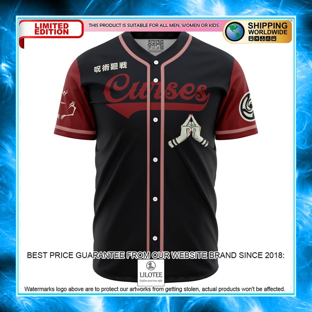 Curses Sukuna Jujutsu Kaisen Baseball Jersey - LIMITED EDITION 4 curses sukuna jujutsu kaisen baseball jersey 1 34