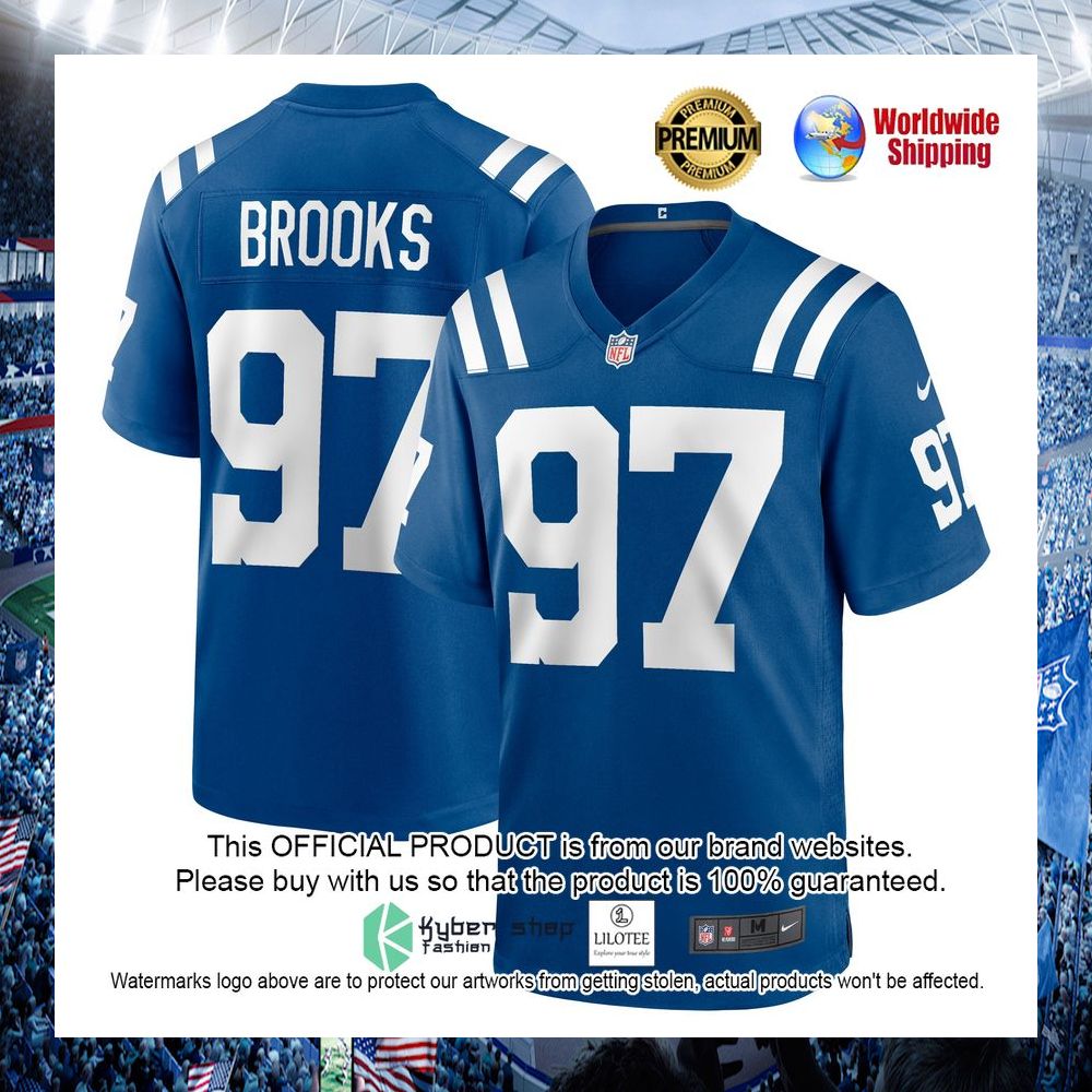curtis brooks indianapolis colts nike royal football jersey 1 204