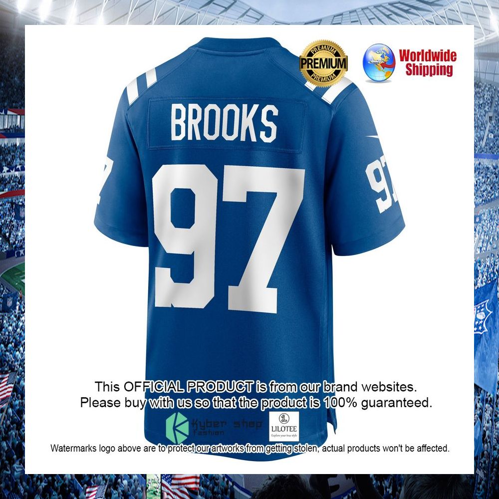 curtis brooks indianapolis colts nike royal football jersey 2 954