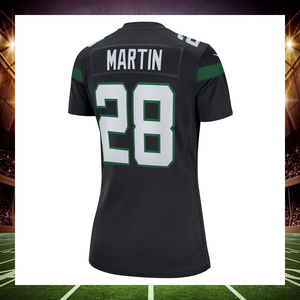 curtis martin new york jets retired black football jersey 3 413