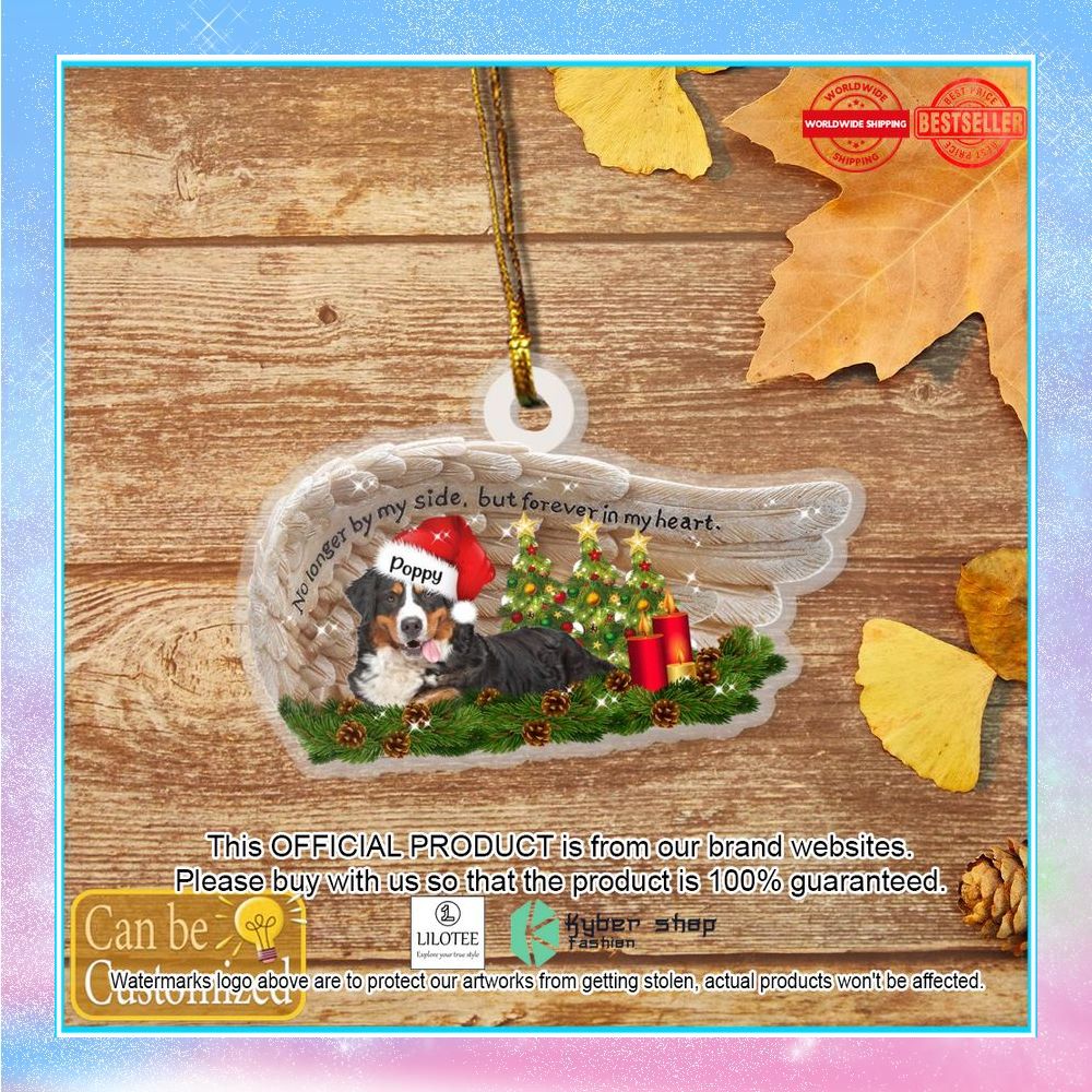 custom name bernese mountain but forever in my heart christmas ornament 2 106
