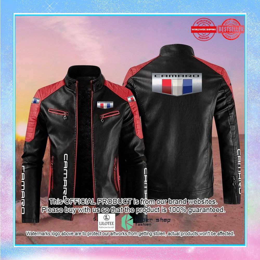 cvl camaro motor block leather jacket 2 924