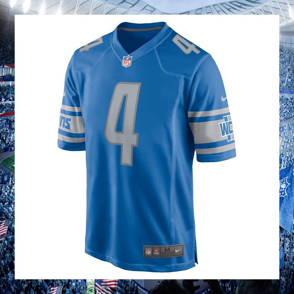 d j chark detroit lions nike blue football jersey 2 964