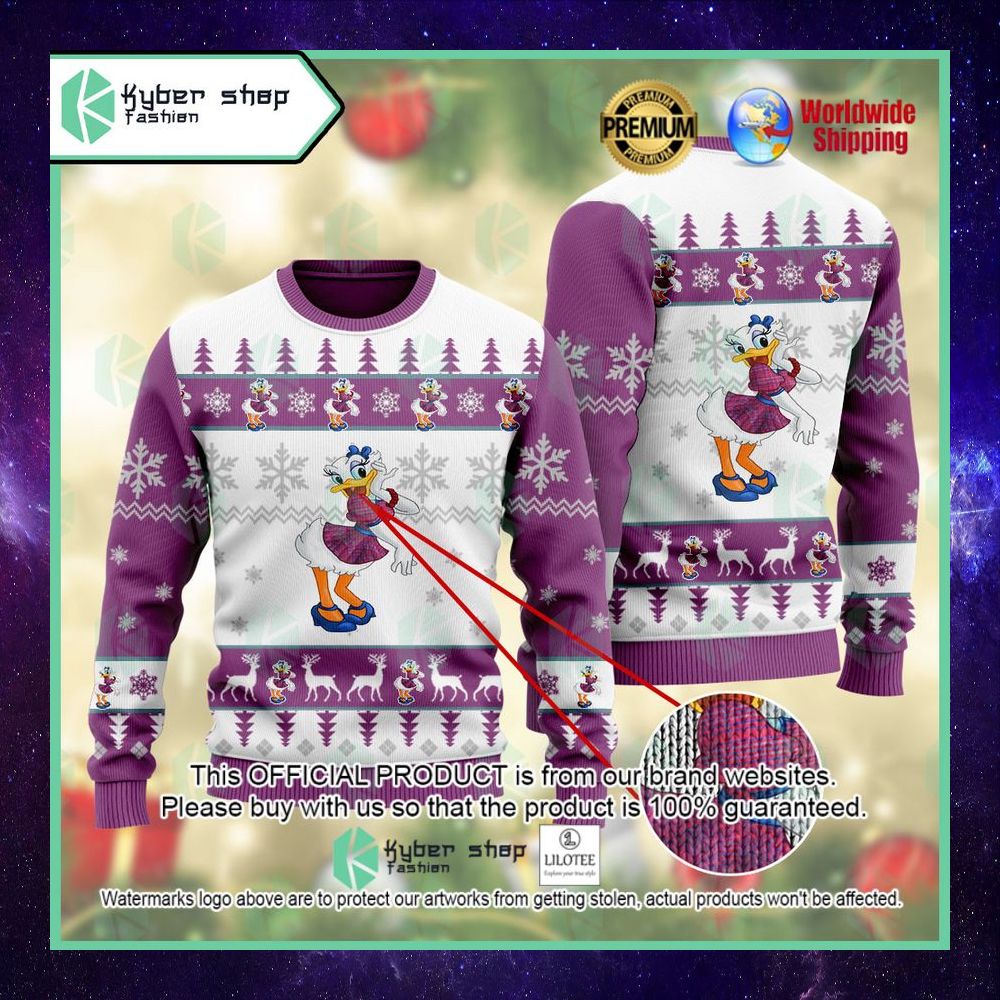 daisy duck disney house of mouse christmas sweater 1 886