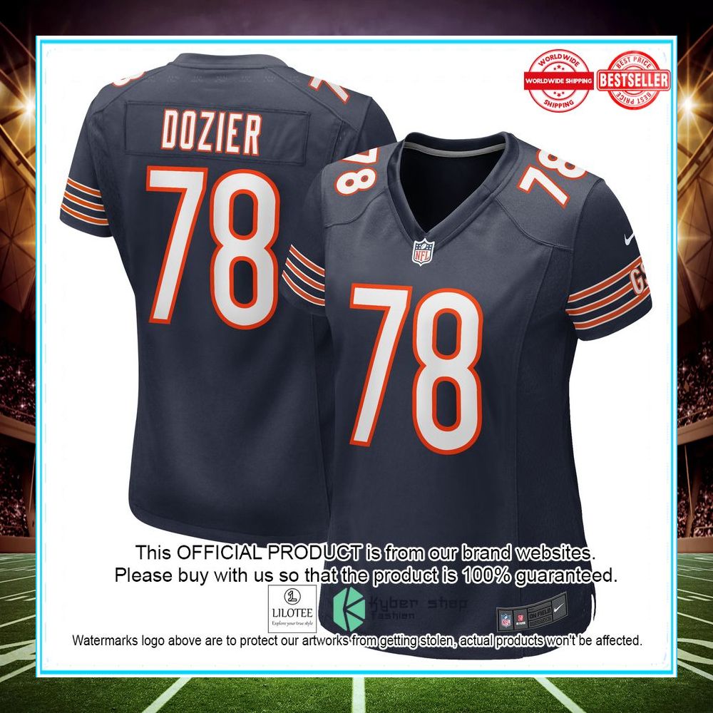 dakota dozier chicago bears navy football jersey 1 297