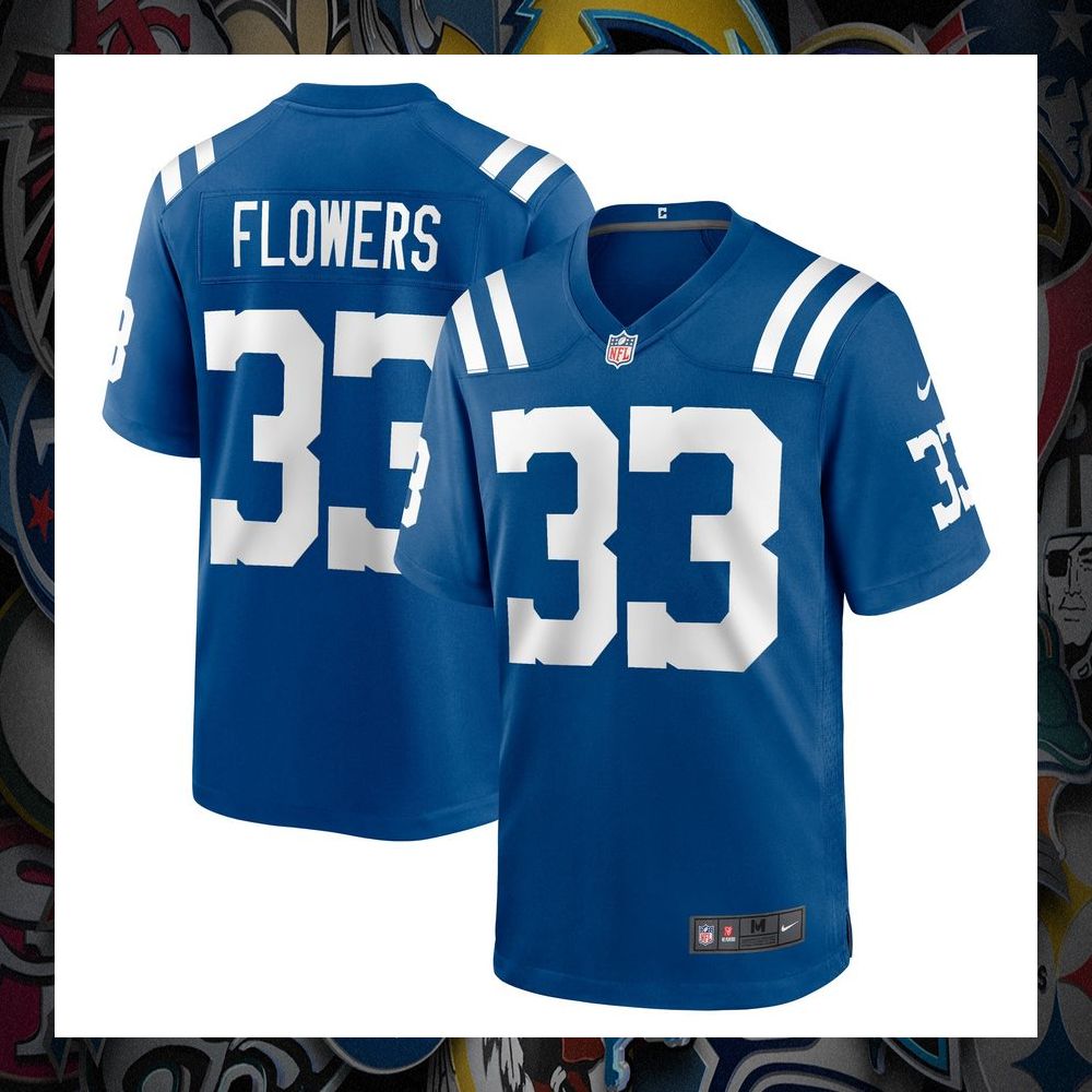dallis flowers indianapolis colts royal football jersey 1 666