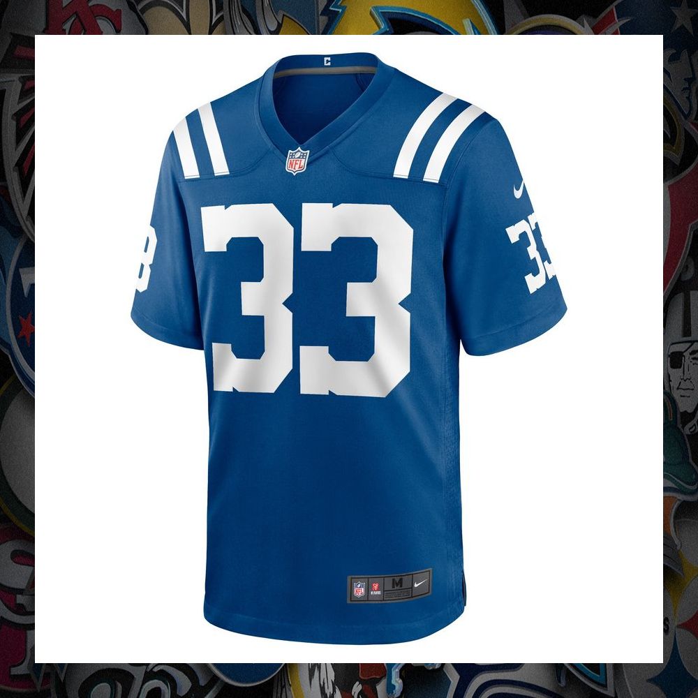 dallis flowers indianapolis colts royal football jersey 2 874
