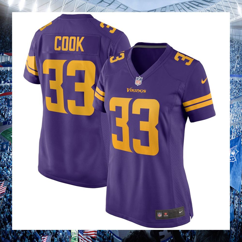 dalvin cook minnesota vikings nike womens alternate purple football jersey 1 105