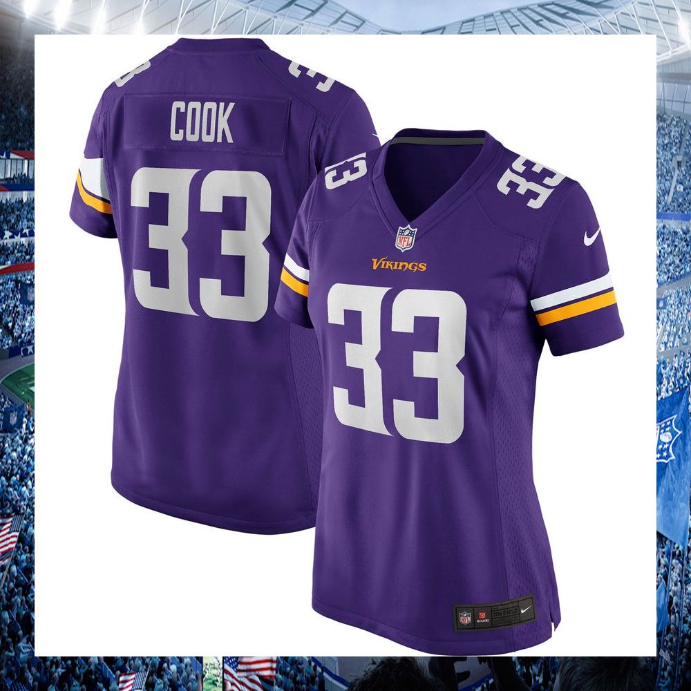 dalvin cook minnesota vikings nike womens purple football jersey 1 61