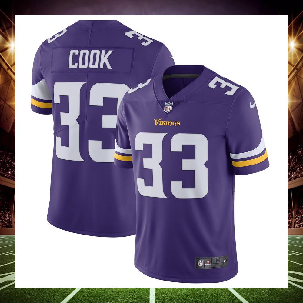 dalvin cook minnesota vikings vapor untouchable limited purple football jersey 1 599