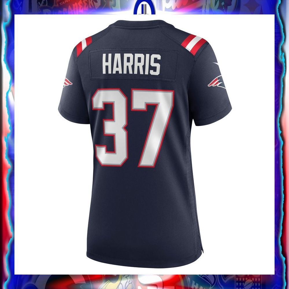 Damien Harris New England Patriots Women's Navy Football Jersey 8 damien harris new england patriots womens navy football jersey 3 371
