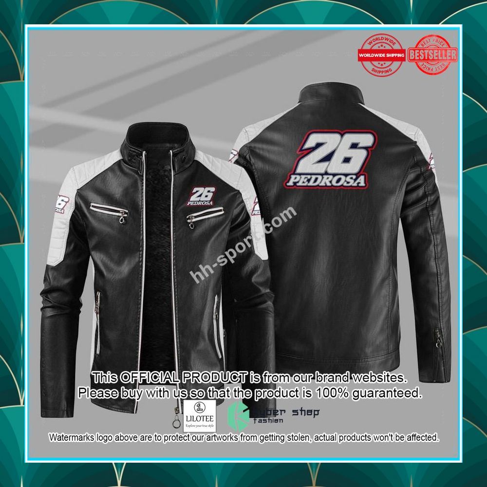 dani pedrosa 26 motogp motor leather jacket 1 166
