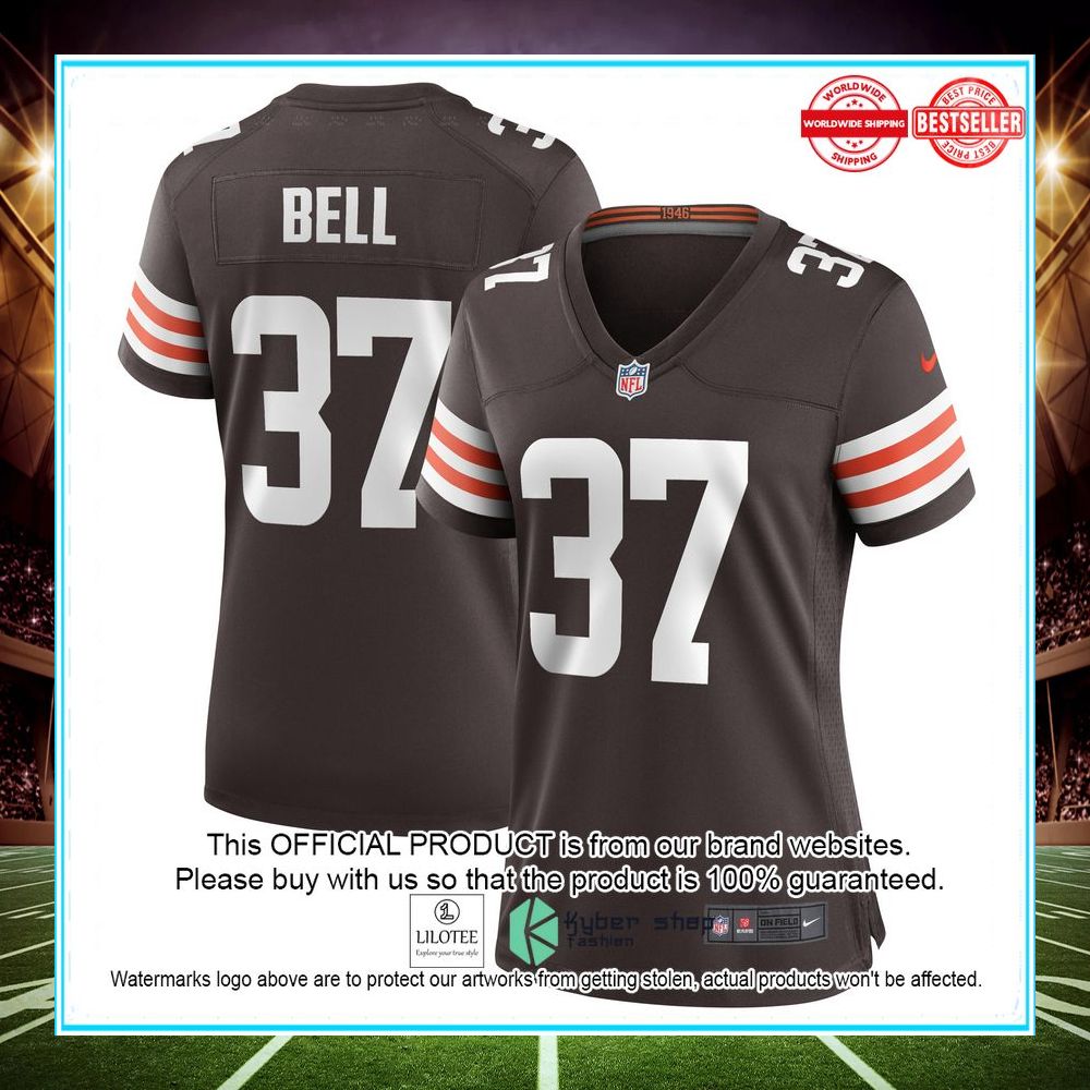 danthony bell cleveland browns nike womens game player brown football jersey 1 833