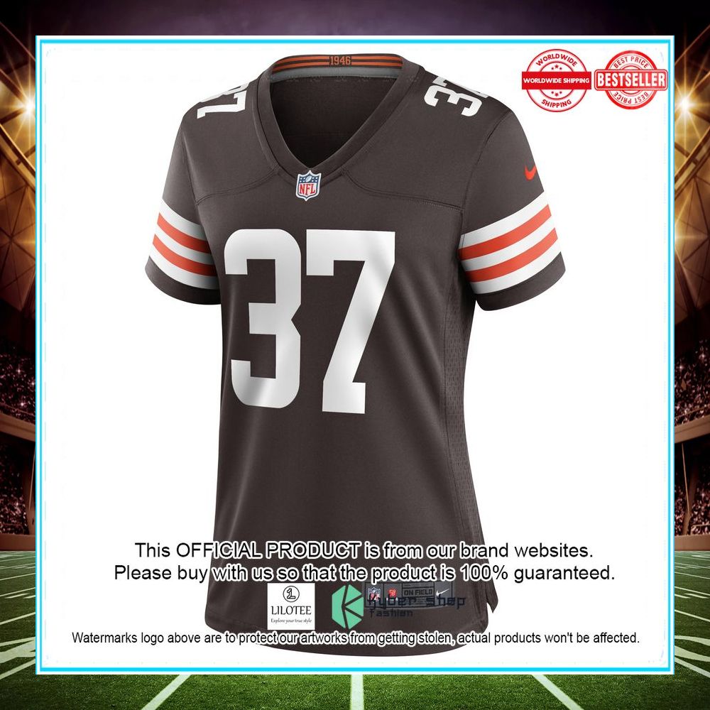 danthony bell cleveland browns nike womens game player brown football jersey 2 293