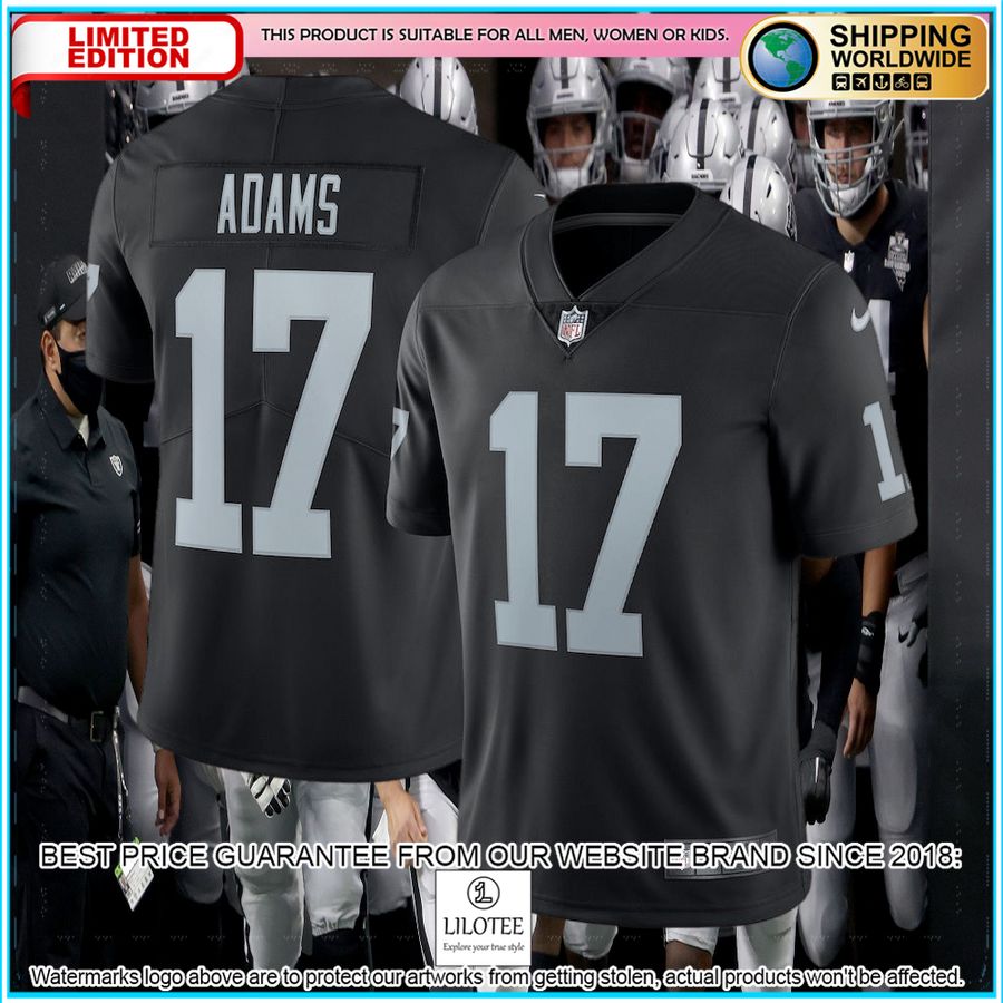Davante Adams Las Vegas Raiders Vapor Black Football Jersey 4 davante adams las vegas raiders vapor black football jersey 1 693